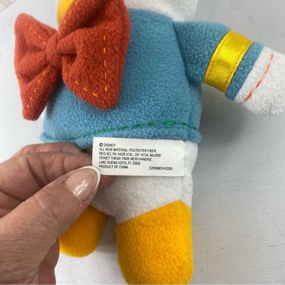 Disney World Disneyland Donald Duck Pook-A-Looz Stuffed Animal Plush Flat Toy‎ - Picture 7 of 10
